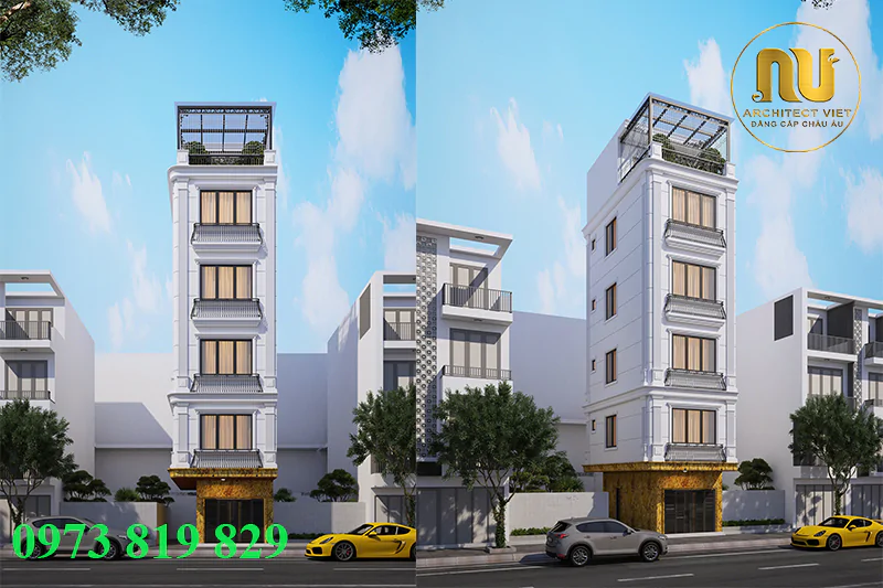 Thiết Kế Nhà 60m2 Mặt Tiền 5m
