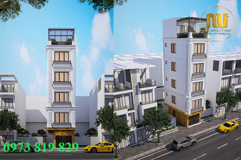 Thiết Kế Nhà 60m2 Mặt Tiền 5m