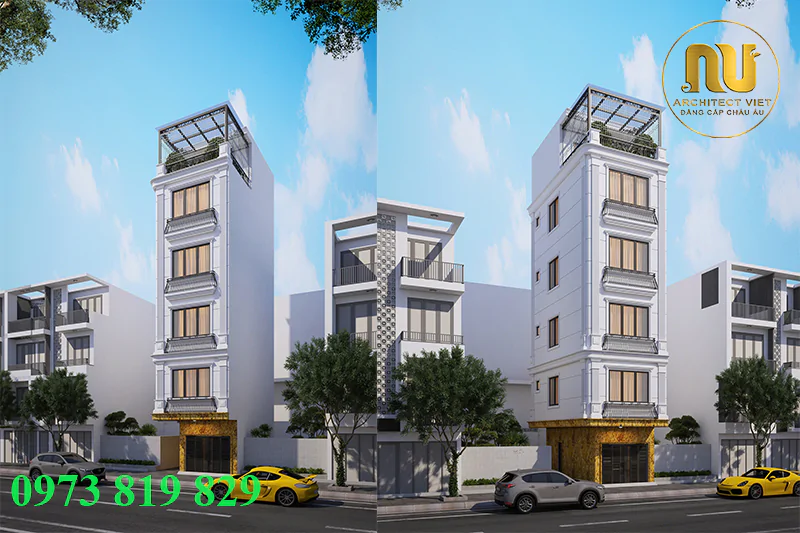 Thiết Kế Nhà 60m2 Mặt Tiền 5m